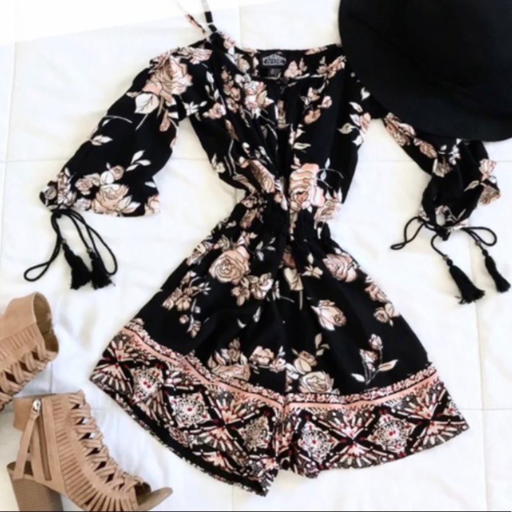 Angie floral romper